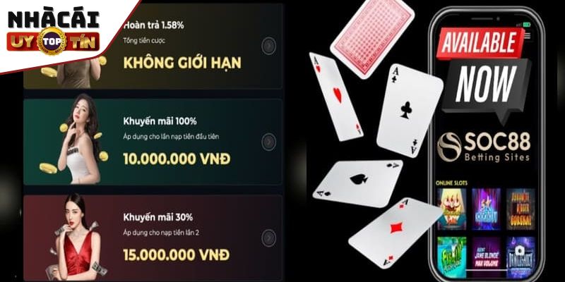 Khuyến mãi Soc88 - Thiên đường ưu đãi cho các tín đồ cá cược 4 Ưu đãi độc quyền dành cho bạn khi tham gia Soc88